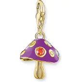 Thomas Sabo Charm-Anhänger bunter Pilz vergoldet