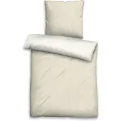 Biberna Mako-Satin Bettwäsche 615211 135x200 cm + 80x80 cm natur