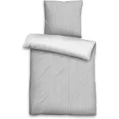 Biberna Mako-Satin Bettwäsche 615211 135x200 cm + 80x80 cm sturmgrau