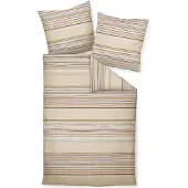 Janine Design Feinbiber-Bettwäsche-Garnitur DAVOS 65153 Farbe naturell Größe 135x200+80x80