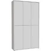 Die Möbelfundgrube Schuhschrank hellgrau 109 x 192 cm 6-türig - ALICE SPRINGS