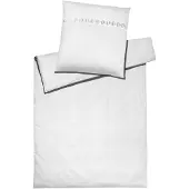 Elegante Mako-Satin El Greco 1976 - Farbe: Weiss - 0, 80/80 135/200 cm