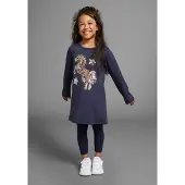 Kidsworld Langarmshirt "PFERD" Langarm, ausgestellter Schnitt, bedruckt, Rundhalsausschnitt