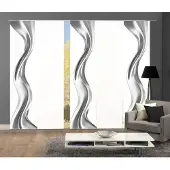 Home wohnideen Schiebegardine "OAKLEY", (5 St.), SCHIEBEVORHANGSET,SEIDENOPTIK,DIGIDRUCK