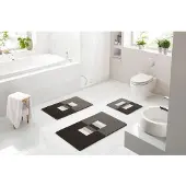 Linea Due Badematte ¦ braun ¦ Synthetik ¦ Maße (cm): B: 60 H: 1,8