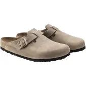 Birkenstock für Herren. 1018147 Leder-Clogs Boston (Reguläre Passform) braun (37), Wohnung, Keine, Lässig