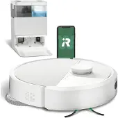 iRobot Roomba Plus 405 Combo Robot + AutoWash Dock, Beutellos, Weiß, Rund, Staubbeutel, 3 Rad/Räder, Ladend, Purification