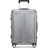 BOSS  x Samsonite Handgepäcktrolley aus silberfarbenem Aluminium 55 cm Grösse ONESI