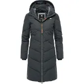 Ragwear Wintermantel "Wintermantel Rebelka", Damen, Gr. L, grau (dunkelgrau22), Obermaterial: 100% Polyester PES. Obermaterial: Futter: 100% Polyester PES. 100% Polyester PES., Mäntel Wintermantel