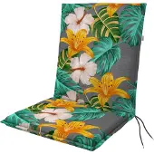 Doppler Niederlehnerauflage 'Blumen', ca. 110 x 48 cm