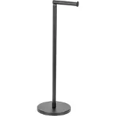 Wenko Stand Toilettenpapierhalter 2 in 1 Schwarz mit Toilettenpapier Ersatzrollenhalter, platzsparend