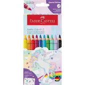Faber-Castell Buntstifte - Jumbo Grip - Aquarell - 8+2 Sparkle - - One Size - Buntstiftsets
