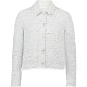 Cartoon Tweedblazer mit Fransen in Nature/Blue | Gr.: 40