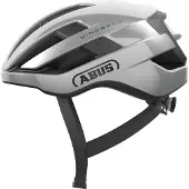 ABUS Rennradhelm WingBack – einfacher Roadhelm für sportliches Fahren im Alltag und in der Freizeit – für Erwachsene und Jugendliche – Silber, Größe S (51-55 cm)