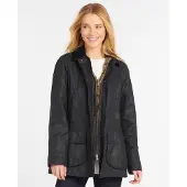 Barbour Jas Women Beadnell Wax Jacket Navy-6