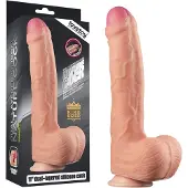 Lovetoy Nature Cock - zweischichtiges realistisches Dildo - 28cm (natur)
