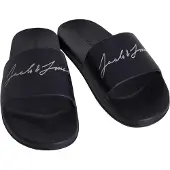 Jack & Jones Herren Gary Moulded Slides Slider Sandalen Schwarz