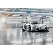 Komar Fototapete "Audi R8 Le Mans - Größe 368 x 254 cm" bedruckt glatt Wohnzimmer, Schlafzimmer