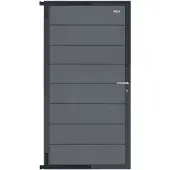 Elephant Zauntor Modular EVO 180 WPC steingrau 90x176cm, Leiste Anthrazit inkl. Beschlag 8712981507769