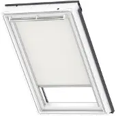 Velux Sichtschutzrollo weiß uni manuell Rahmen aluminium RFL CK04 1028S