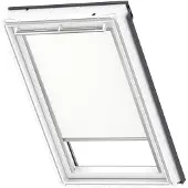 Velux Verdunkelungsrollo uni weiß manuell Rahmen aluminium DKL MK10 1025S
