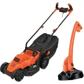 Black & Decker BLACK+DECKER BEMW461BGL2-QS + GL250 Rasentrimmer Rasenmäher