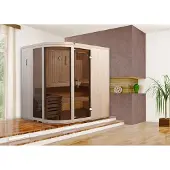 Weka Design-Sauna SARA 1 inkl. 7,5 kW OS-Ofenset x B x T x H x 244 x 244 x 199