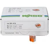 Wago 33346426 WAGO COMPACT-Verbindungsdosenklemme, mit Hebel, max. 4mm2, 2 Leiter, Profi-Pack: 100 stück