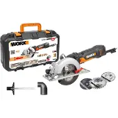 WORX Handkreissäge Worxsaw Kompakt 480W 120mm/46mm WX439 inkl. Koffer und Zubehör