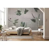Komar Vliestapete "Digitaldruck Vlies - Tropic Concrete - Größe 400 x 280 cm" bedruckt glatt Wohnzimmer, Schlafzimmer
