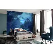 Overig Vliestapete "Digitaldruck Vlies - Midnight - Größe 400 x 280 cm" bedruckt glatt Wohnzimmer, Schlafzimmer