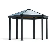 Palram - Canopia Aluminium Pavillon Roma Anthrazit 415x359 cm