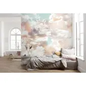 Overig Vliestapete "Digitaldruck Vlies - Mellow Clouds - Größe 350 x 250 cm" bedruckt glatt Wohnzimmer, Schlafzimmer