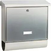 Burg wachter Briefkasten "Inoxstar 4720 NI", mit separatem Zeitungsfach, aus Edelstahl