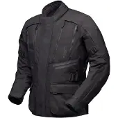 Modeka Lucano wasserdichte Motorrad Textiljacke, schwarz, 2XL