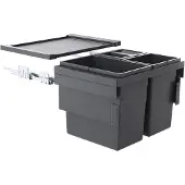 Hailo 3608631 CARGO SYNCHRO 3-fach Trennung 54 Liter für 60 cm Schrankbreite / Abfalltrennsystem