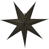 Star Trading Schwarzer Papier-Weihnachtsstern Brodie - 60 cm