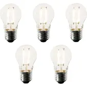 LUEDD 5er-Set Smart E27 LED-Glühbirnen P45 4,5W 470 lm 1800-4000K