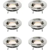 LUEDD 6er-Set dimmbare G53 LED-Lampen 111mm 12W 600 lm 2700K