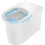 Duravit Stand-Tiefspül-WC WHITE TULIP rim. Abgang waagerecht HygieneGlaze weiss