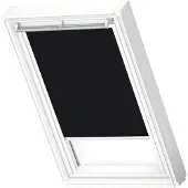 Velux Original Verdunkelungsrollo für dachfenster CK04, Schwarz, weißer Führungsschiene