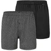 Schiesser Herren Jersey-Boxershorts, 2er Pack - 2Pack Boxershorts, Baumwolle, einfarbig