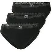 Schiesser Damen Rio-Slips, 3er Pack - 3Pack Rio Slip, Stretch Cotton, uni