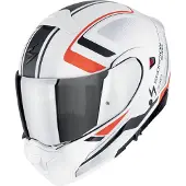 Scorpion EXO-930 Evo Ardens Schwarz Weiß Rot Klapphelm Größe XS