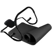 VirtuFit Kombi-Set Bauchmuskeltrainer + NBR Fitnessmatte 180x60x1,5 cm