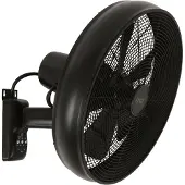 Lucci air Wandventilator Breeze, schwarz, Ø 41cm Breeze, schwarz, für Wohn- / Esszimmer, Kunststoff