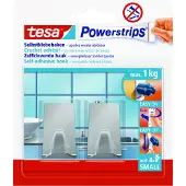 TESA Powerstrips Haken SMALL Metall eckig