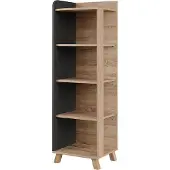 Vicco Badregal Karen Sonoma/Anthrazit 40 x 128 cm mit 4 Fächern, Model 54692