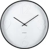 Karlsson - Wanduhr Ayuno - Mattschwarz - Ø40cm