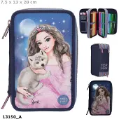 TOPModel 3 Fach Federtasche LED WOLF